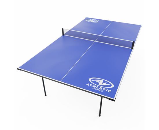 Теннисный стол DFC ATHLETIC, размер по стандарту ITTF 274 x 152 см, усиленный, с сеткой, складной
