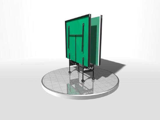 Теннисный стол всепогодный WIPS Royal Outdoor, влагостойкий, зеленый