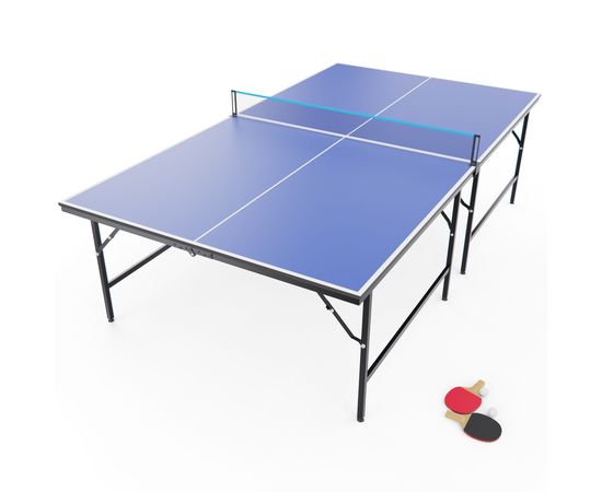 Теннисный стол DFC RQ24002, размер по стандарту ITTF 274 x 152, с сеткой и ракетками