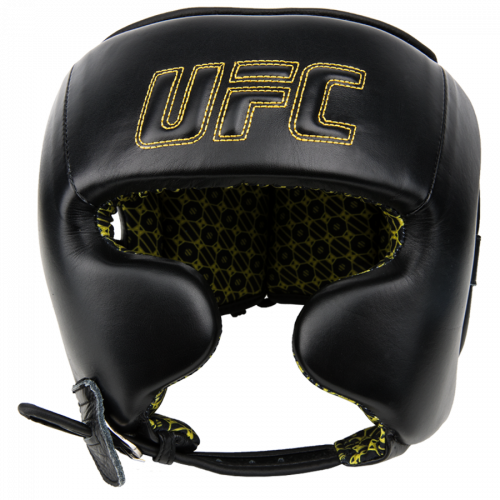 UFC Шлем с защитой щек на шнуровке черный - L\XL