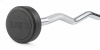 Штанга неразборная обрезиненная 7,5 кг. Изогнутый гриф. VictoryFit VF-DX5075