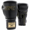 UFC Премиальные тренировочные перчатки на липучке чёрные - 12 Oz