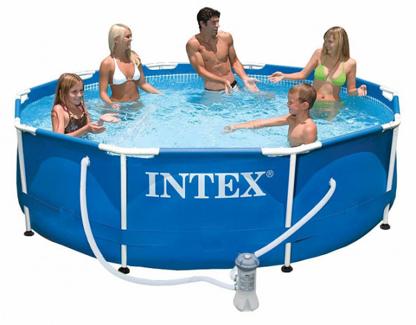 Каркасный бассейн Intex Metal Frame / 56999/28202 (305x76)