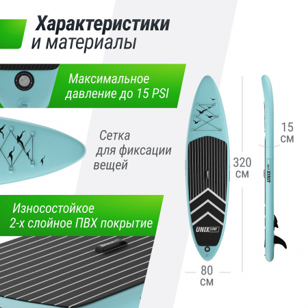 SUP-борд UNIX Line Ночные джунгли / Night Jungle (320 см)