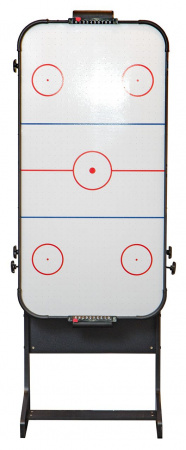 Игровой стол - аэрохоккей "Jersey" 4 ф (черный, складной)