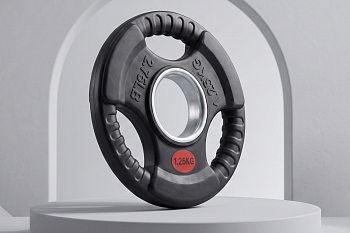 Диск 51 мм. обрезиненный с 3-мя хватами 1,25 кг, VictoryFit VF-S510125