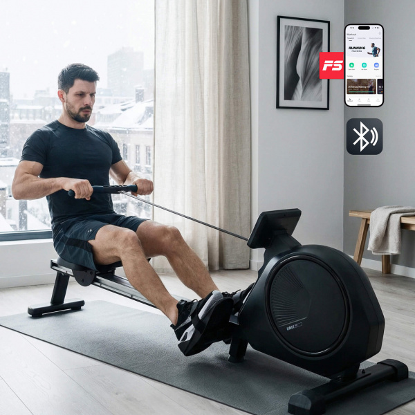 Гребной тренажер UNIX Fit электронная нагрузка / Techno Rower 410E