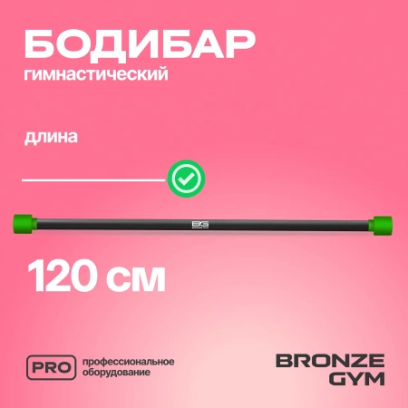 Палка гимнастическая профессиональная BRONZE GYM БОДИБАР, 3 кг