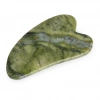Скребок гуаша для лица из натурального нефрита зеленый Mizomed Jade Essence