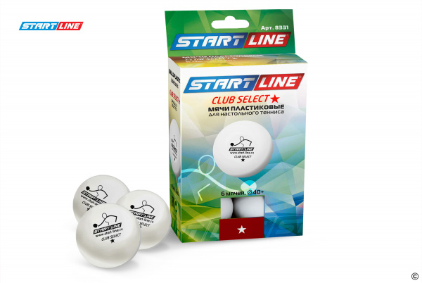 Мячи Start line Club Select 1* New (6 шт, бел.)