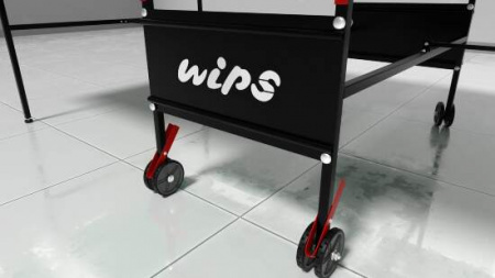 Теннисный стол всепогодный WIPS Roller Outdoor Composite 6 мм зелёный с сеткой