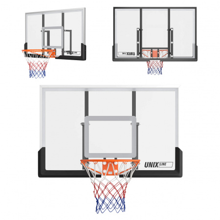 Баскетбольный щит UNIX Line B-Backboard 48"x32" (122 х 82 см) R45
