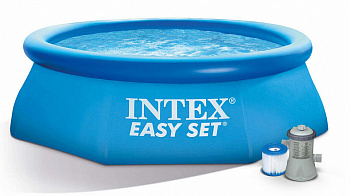 Надувной бассейн Intex Easy Set / 28108NP (244x61 с фильтром и насосом)