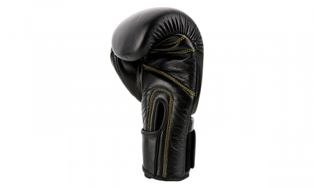 UFC Премиальные тренировочные перчатки на липучке чёрные - 16 Oz