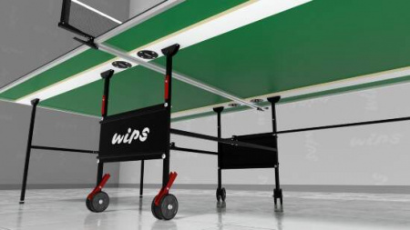 Теннисный стол всепогодный WIPS Roller Outdoor Composite 6 мм зелёный с сеткой