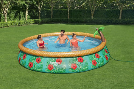 Надувной бассейн Bestway Paradise Palms 57416 (457x84, с фильтр-насосом)