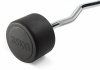 Штанга неразборная обрезиненная 35 кг. Изогнутый гриф. VictoryFit VF-DX5350