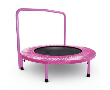 Батут с поручнем DFC JUMPFIT 36'' розовый
