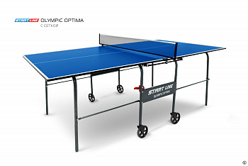 Стол теннисный Olympic Optima Синий с сеткой