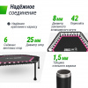 Батут спортивный UNIX Line Фитнес / Fitness Lite (125 см) розовый