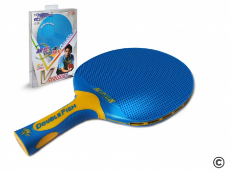Ракетка для н/т Double Fish V1 series plastic (blue)