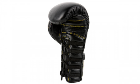 UFC Премиальные тренировочные перчатки на шнуровке черные - 18 Oz
