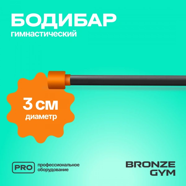 Палка гимнастическая профессиональная BRONZE GYM БОДИБАР, 6 кг