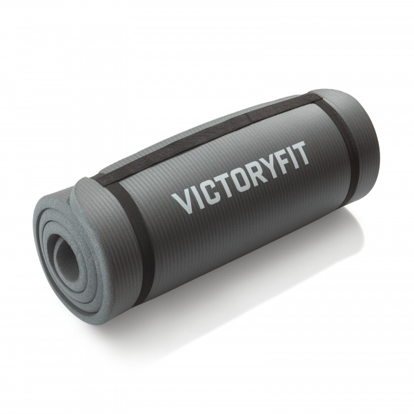Коврик для йоги и фитнеса 2,0 см VictoryFit VF-YM200_grey