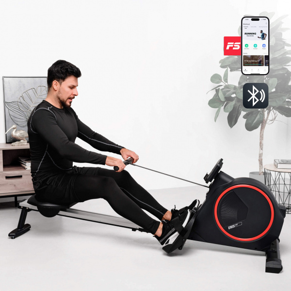 Гребной тренажер UNIX Fit механическая нагрузка / Techno Rower 410