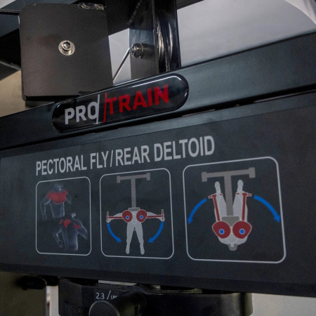 Баттерфляй/задняя дельта Protrain CP102 (пек дек) (полностью черный)