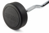 Штанга неразборная обрезиненная 25 кг. Изогнутый гриф. VictoryFit VF-DX5250