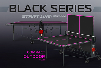 Стол теннисный Compact-2 LX  Всепогодный 6 black