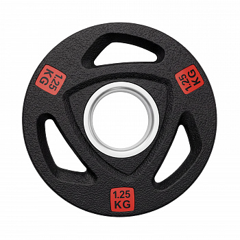 Диск 51 мм. NEO обрезиненный с 3-мя хватами 1,25 кг, VictoryFit VF-ST510125