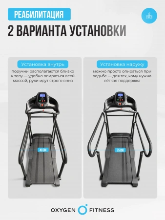 Беговая дорожка для реабилитации домашняя OXYGEN FITNESS REVIVE B