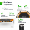 Батут спортивный UNIX Line Фитнес / Fitness Lite (125 см) оранжевый