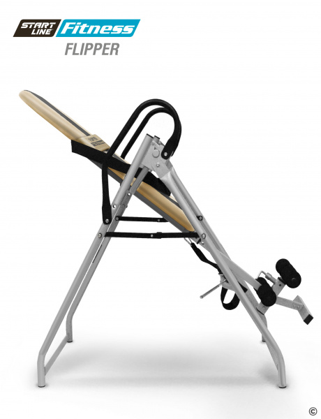 Инверсионный стол FLIPPER бежево-серый c подушкой