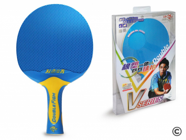 Ракетка для н/т Double Fish V1 series plastic (blue)