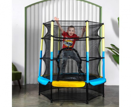 Батут DFC JUMP KIDS 55" желто-синий