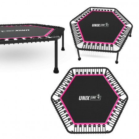 Батут спортивный UNIX Line Фитнес / Fitness Lite (125 см) розовый