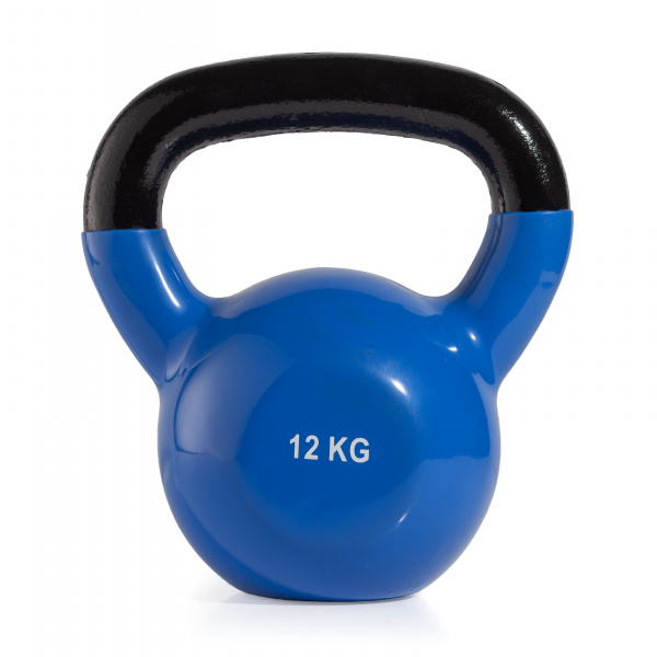Гиря чугунная винил 12 кг (модель: К-4) VictoryFit VF-KV120