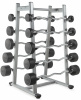 Штанга неразборная обрезиненная 45 кг. Прямой гриф. VictoryFit VF-DX4450