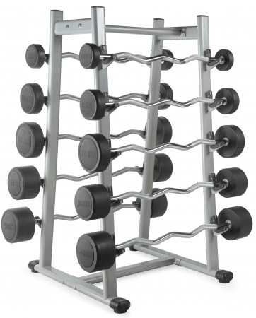 Штанга неразборная обрезиненная 45 кг. Прямой гриф. VictoryFit VF-DX4450